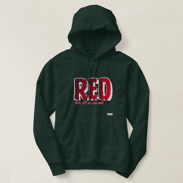 RED Friday Tribal Hoodie - Ehre unserer Mitarbeite (Design vorne)
