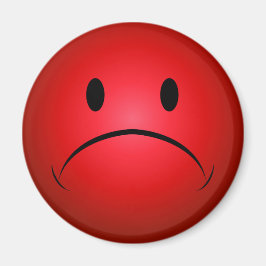 Red Frownie Face Magnet
