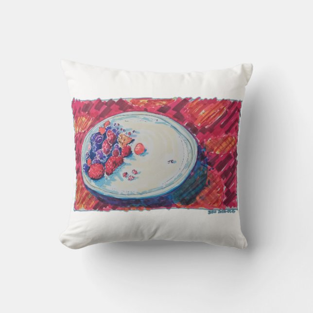 Red Fruits Bowl Kissen (Vorderseite)