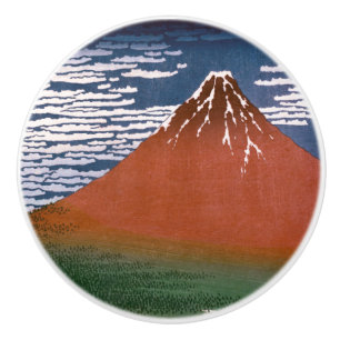Red Fuji, Aka Fujiyama Volcano Katsushika Hokusai Keramikknauf