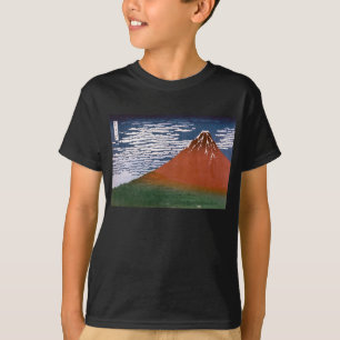 Red Fuji, Aka Fujiyama Volcano Katsushika Hokusai T-Shirt