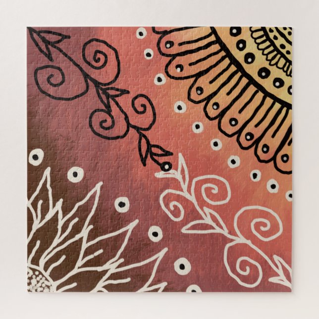 Red Funny Art Pattern (Vertikal)