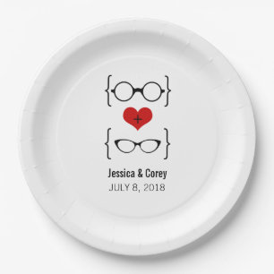 Red Geeky Glasses Paper Teller
