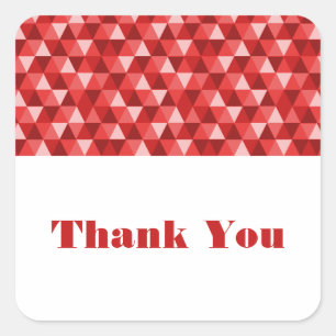 Red Geometric Triangle - Danke Stickers
