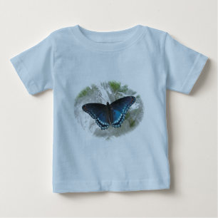 Red Gepunktet Lila Butterfly Baby T - Shirt