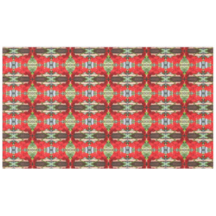 Red Geranium Stripes Tischdecke