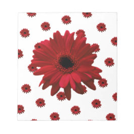 Red Gerbera Daisy Mother Day Notizblock