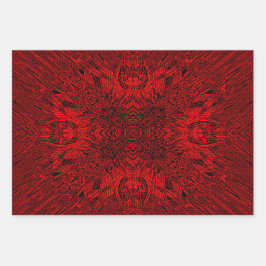 Red Gerbera Geschenkpapier Set