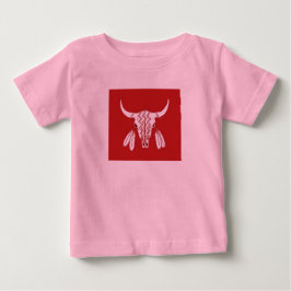 Red Ghost Dance Buffalo Baby rosa T - Shirt