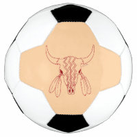Red Ghost Dance Buffalo Line Bräuner Fußball