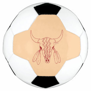 Red Ghost Dance Buffalo Line Bräuner Fußball