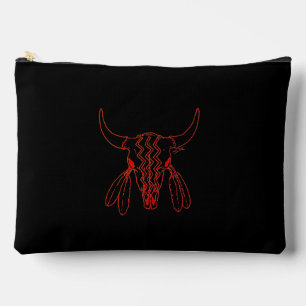 Red Ghost Dance Buffalo Linie schwarzer Beutel