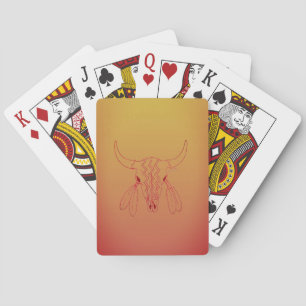 Red Ghost Dance Buffalo Poker spielen Karten Spielkarten