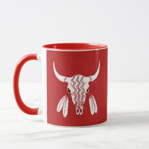 Red Ghost Dance Buffalo Rote Combo Tasse