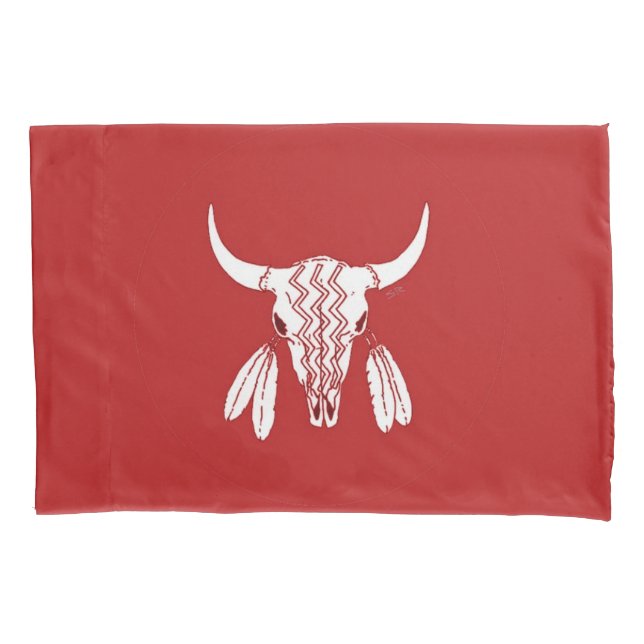 Red Ghost Dance Buffalo Standard-Kissenkoffer Kissenbezug (Vorderseite)