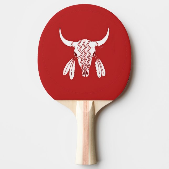 Red Ghost Dance Buffalo Tischtennispaddel Tischtennis Schläger (Vorderseite)