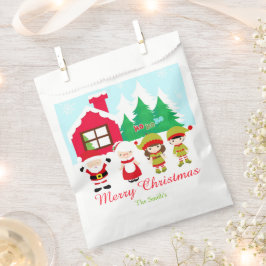 Red Gingerbread House Dekorieren Weihnachtsgebäck  Geschenktütchen