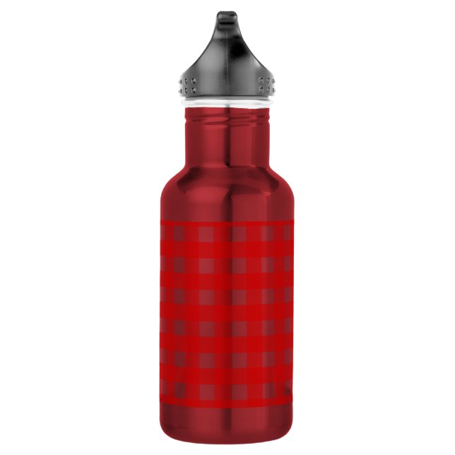 Red Gingham Edelstahlflasche (Rechts)