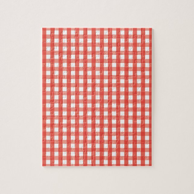 Red Gingham Karo Pattern (Vertikal)