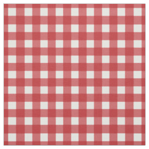 Red Gingham Karo Stoff
