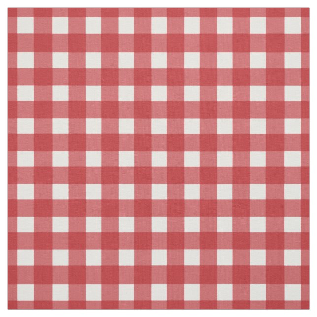 Red Gingham Karo Stoff (Muster)