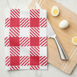 Red Gingham Kittuch Handtuch