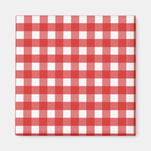 Red Gingham Magnet