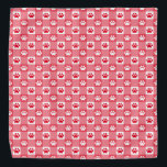Red Gingham mit Paw Prints Halstuch<br><div class="desc">Verwöhnen Sie Ihr Haustier mit diesem zeitlosen roten Gingham mit Pfotendruck gemustert bandana!</div>