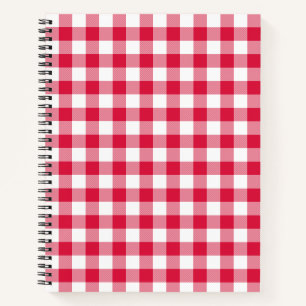 Red Gingham Notizbuch