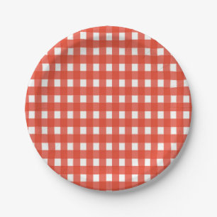 Red Gingham Paper Teller