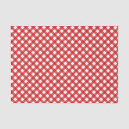 Red Gingham Pattern Tissue Paper Seidenpapier