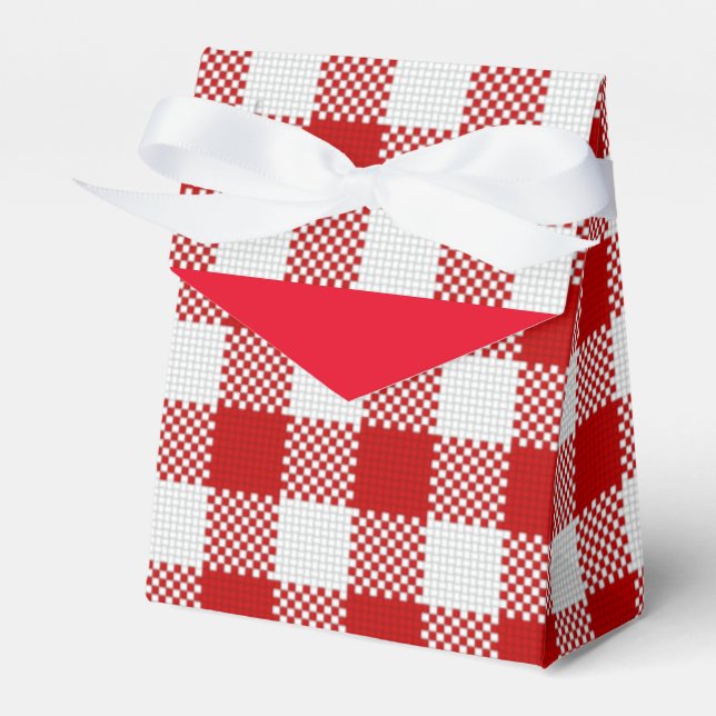 RED GINGHAM PICNIC GESCHENKSCHACHTEL (Vorderseite)