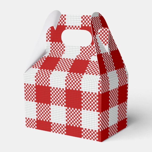 RED GINGHAM PICNIC GESCHENKSCHACHTEL (Vorderseite)