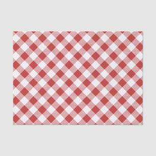 Red Gingham Picnic Tissue - GRILLEN Cookout Birt Seidenpapier