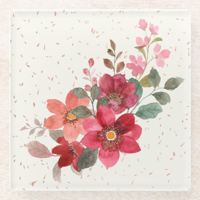 Red Glass Untersetzer (Vorderseite)