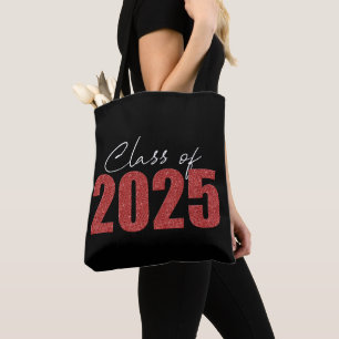 Red Glitzer Class 2025 Tasche