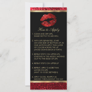 Red Glitzer Lipsense Senegence Instructions