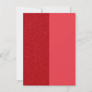 Red Glitzer & Solid Split-Panel Dankeschön-Karte Dankeskarte