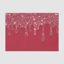 Red Glitzer Tropfen Seidenpapier