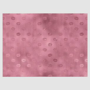 Red Glitzy Lips Seidenpapier