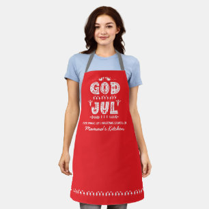 Red God Jul Swedish Christmas Traditionelle Schür Schürze