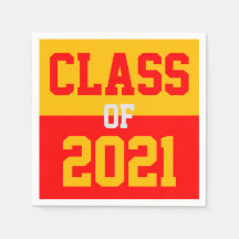 Red & Gold Abschluss Class 2024