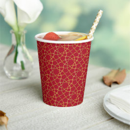 Red & Gold - Arabisch inspiriert Paper Cup Pappbecher