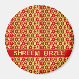 Red Gold Chant Shreem Brzee zieht Wohlstand an Magnet