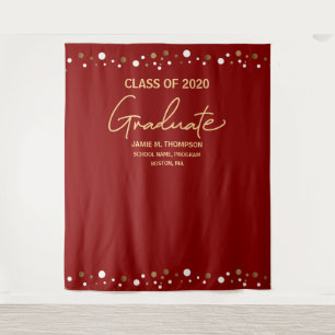 Red Gold Class 2020 Abschluss Wandteppich