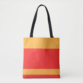 Red Gold Color Block  Tasche