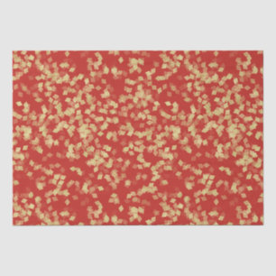 Red Gold Confetti Brautparty Seidenpapier