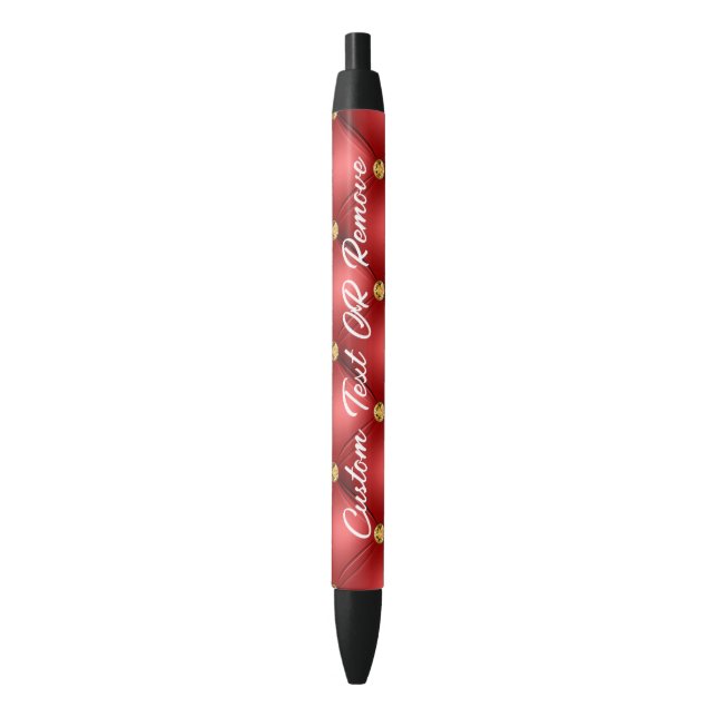 Red Gold Diamond Tufted Pen mit benutzerdefinierte Kugelschreiber (Vorderseite Vertikal)