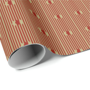 Red Gold Diamonds Single Wrapping Paper Geschenkpapier