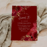 Red & Gold Dress & Rose Sweet 16 Party Einladung<br><div class="desc">Red & Gold Dress & Rose Sweet 16 Party Einladungen Mehr elegante Blumenmotive in unserem Shop! Sehen Sie sich die passende Kollektion in unserem Shop an</div>